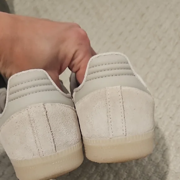 Adidas Samba Greige Suede Sneakers - Picture 7 of 8